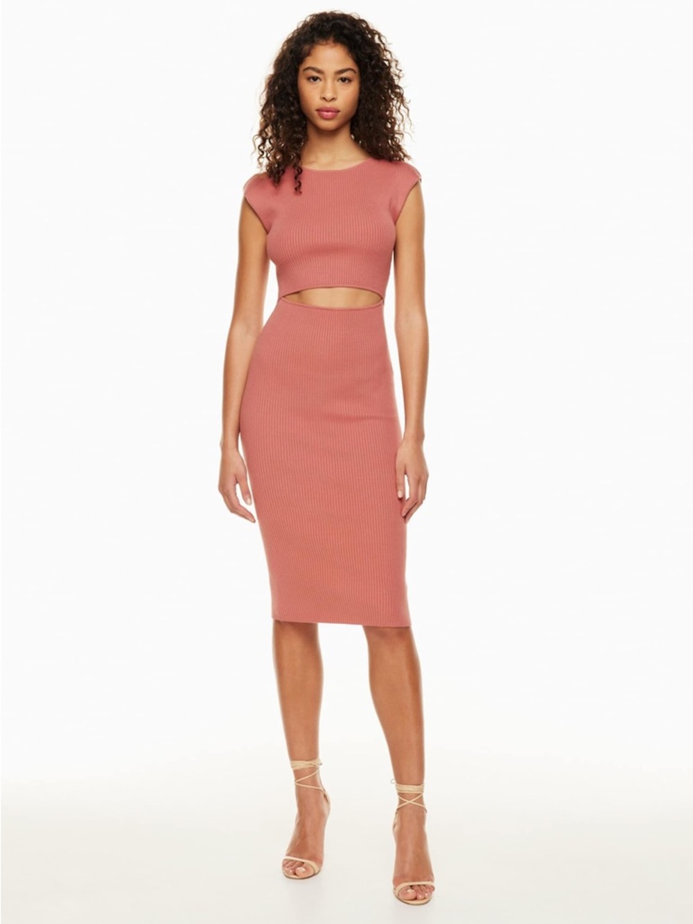 Wilfred Cutout Knit Midi Dress